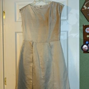 Sparkly cream silk Jil Sander dress, taken into fit size 0. Made in Italy.